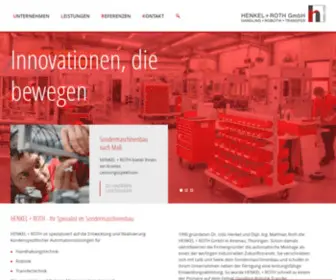 Henkel-Roth.com(Sondermaschinenbau nach Maß) Screenshot