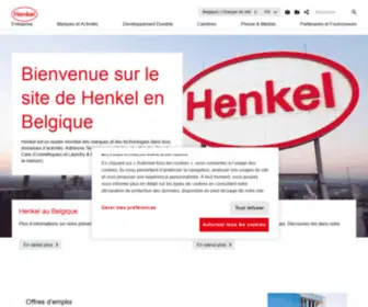 Henkel.be(Henkel est un leader mondial des marques et des technologies dans trois domaines d’activités) Screenshot