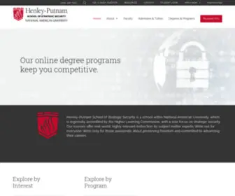 Henley-Putnam.edu(Henley-Putnam University) Screenshot