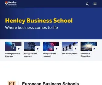 Henley.ac.uk(Henley Business School) Screenshot