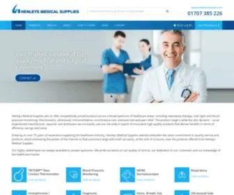Henleysmed.com(Henleys Medical Supplies & Surgical Equipment Supplier) Screenshot