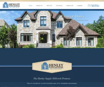 Henleysupply.com(Henley Supply Millwork) Screenshot