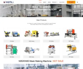 Henli-Machine.com(Decoiler Straightener Feeder Machine Manufacturer China) Screenshot