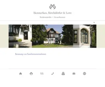 Hennerkes.de(Beratung von Familienunternehmen) Screenshot