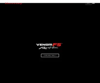 Hennesseyspecialvehicles.com(Hennessey Venom F5 Official Website) Screenshot