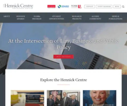 Hennickcentre.ca(Hennick Centre) Screenshot