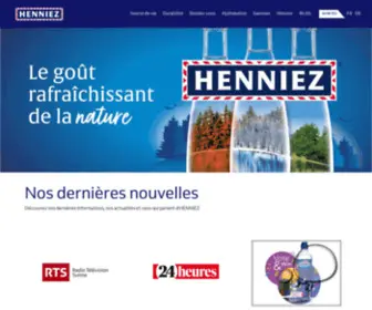 Henniez.ch(Découvrez les gammes HENNIEZ) Screenshot