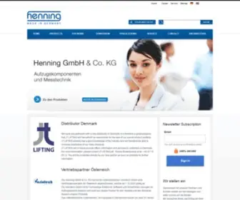 Henning-GMBH.de(Aufzugskomponenten) Screenshot