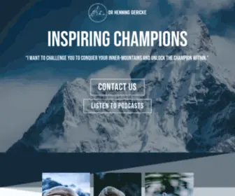 Henninggericke.com(Inspiring Champions) Screenshot