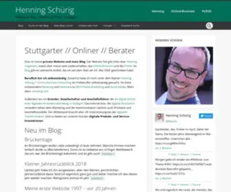 Henningschuerig.de(Website & Blog) Screenshot