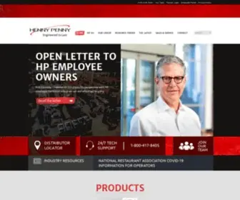 Hennypenny.com(Henny Penny Corporation) Screenshot