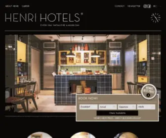 Henri-Hotels.com(HENRI HOTELS) Screenshot