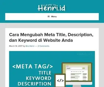 Henri.id(Panduan SEO Website) Screenshot