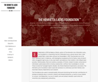 Henriettalacksfoundation.org(Henrietta Lacks Foundation) Screenshot