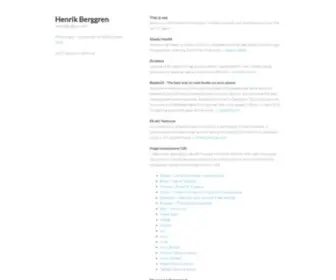 Henrikberggren.com(Henrik Berggren) Screenshot