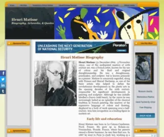 Henrimatisse.org(Henri Matisse) Screenshot