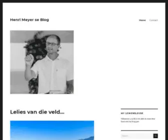 Henrimeyerblog.com(Henri Meyer se Blog) Screenshot