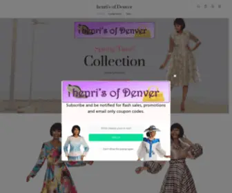 Henrisofdenver.com(Henri's of Denver) Screenshot