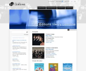 Henry-Lemoine.com(Partitions, méthodes, recueils, songbooks, livres) Screenshot