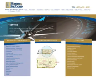 Henry-Mccord.com(Tennessee Business Attorneys) Screenshot