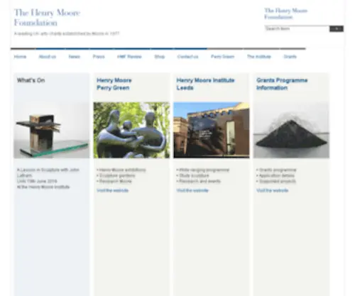 Henry-Moore-FDN.co.uk(The Henry Moore Foundation) Screenshot