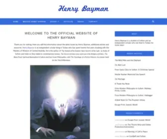 Henrybayman.com(Author Henry Bayman) Screenshot