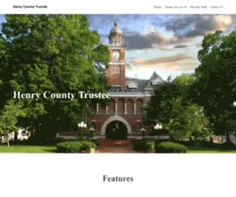 Henrycountytrustee.com(Henry County Trustee) Screenshot