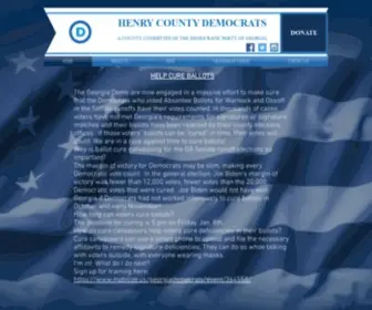 Henrydemocrats.org(Henry County Democratic Comittee) Screenshot