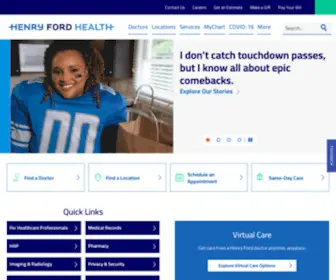 Henryford.com(Henry Ford Health) Screenshot