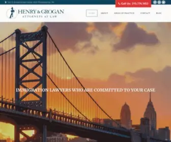 Henrygrogan.com(Affordable Immigration Lawyer in Philadelphia) Screenshot