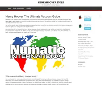 Henryhoover.store(Henry Hoover The Ultimate Vacuum Guide) Screenshot