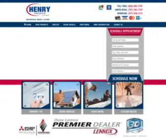 Henrymechanical.com(HVAC Windsor) Screenshot