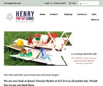 Henrypopupcards.com.au(Henry Pop) Screenshot