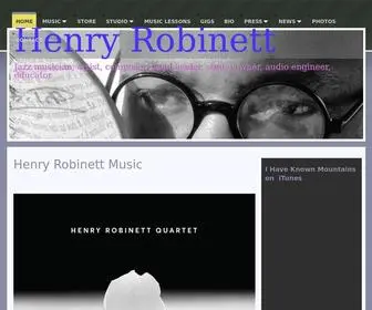 Henryrobinett.com(Henry Robinett Music) Screenshot