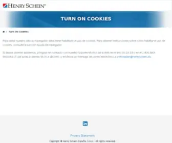 Henryschein.es(Turn On Cookies) Screenshot