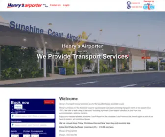 Henrys.com.au(Door-to-Door Shuttle Transfers | Henry’s Airporter) Screenshot