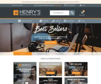Henrys.com Screenshot