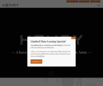 Henryseattle.com(Henry Apartments Seattle WA) Screenshot