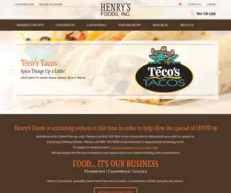 Henrysfoods.com(Henry's Foods) Screenshot