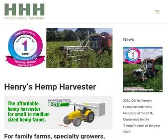 Henryshempharvester.com(Henry's Hemp Harvester) Screenshot