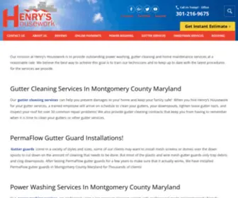 Henryshousework.com(Handyman services in Montgomery County Maryland By Henry's Housework) Screenshot