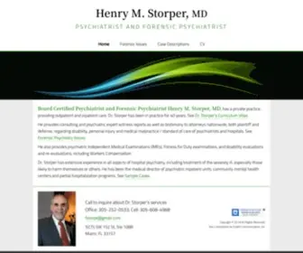 Henrystorpermd.com(Forensic Psychiatrist Henry M Storper MD) Screenshot