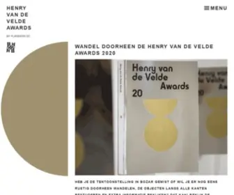 Henryvandevelde.be(Henry van de Velde Awards) Screenshot