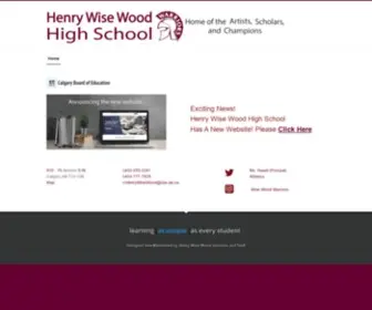 Henrywisewood.com(Henry Wise Wood High School) Screenshot