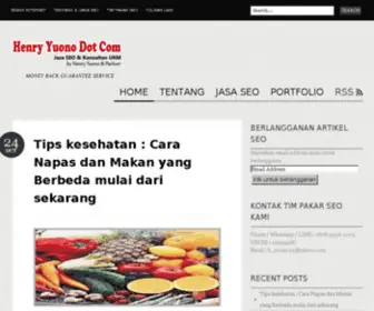 Henryyuono.com(Pakar SEO Indonesia) Screenshot