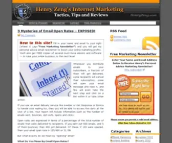 Henryzeng.com(Internet Marketing Tactics) Screenshot