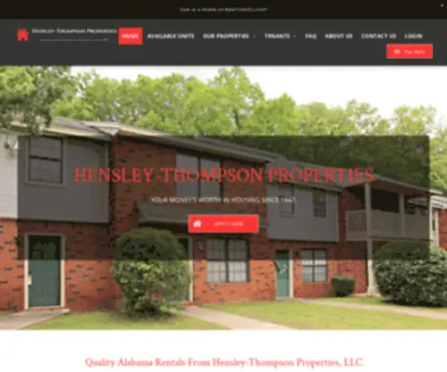 Hensleythompson.com(Hensley-Thompson Properties) Screenshot