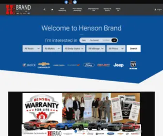 Hensonbrand.com(Ford, Chevrolet, Ram, Jeep, GMC) Screenshot