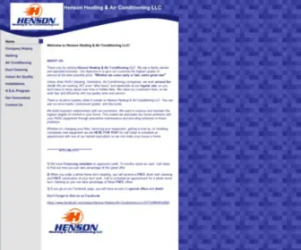 Hensonheating.com(/Henson Heating & Air Conditioning LLC) Screenshot