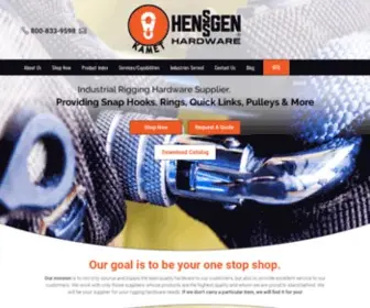 Henssgenhardware.com(Henssgen Hardware) Screenshot